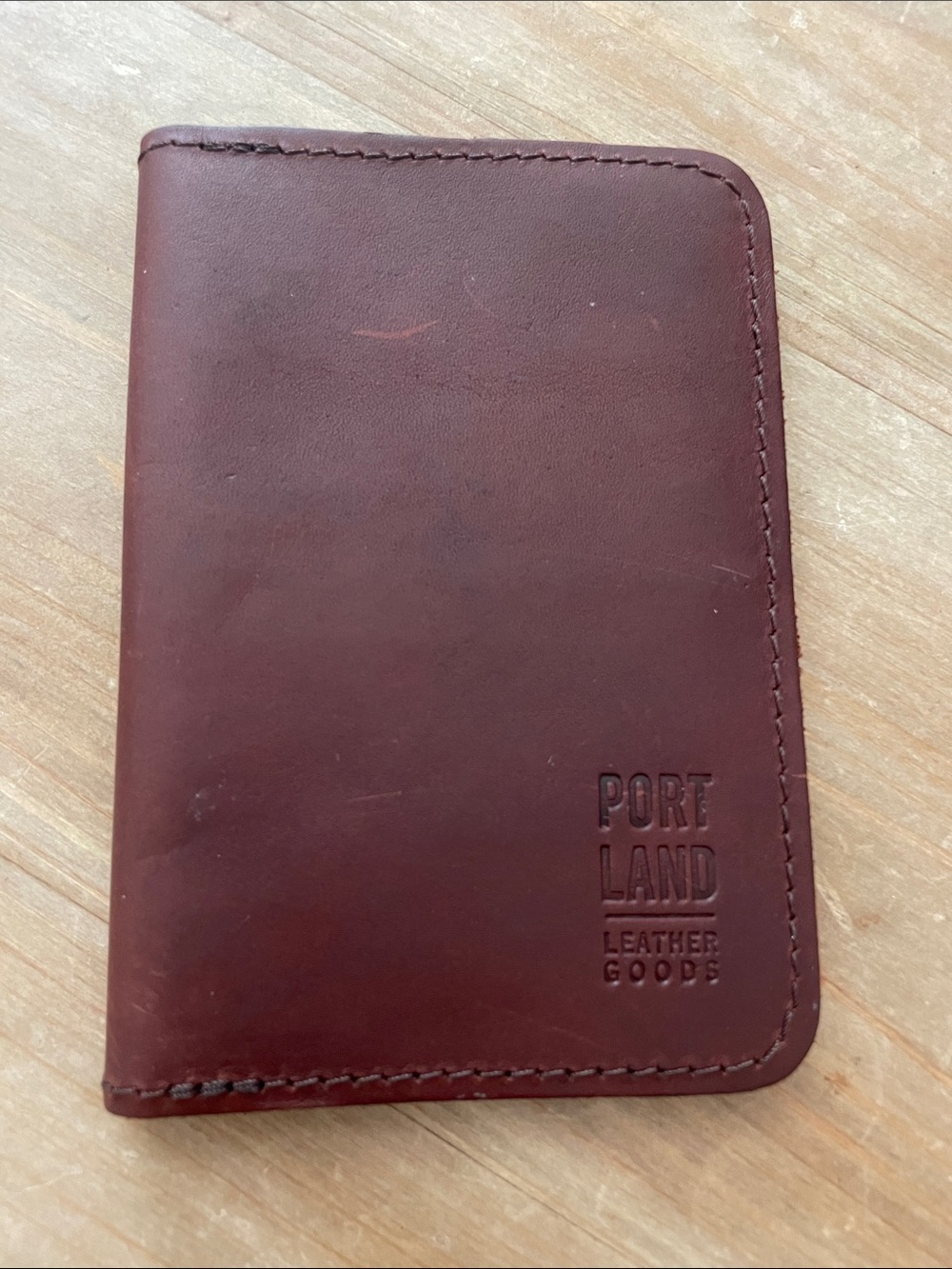 Portland Leather Brown Leather Card and money holder - Picture 1 of 4
